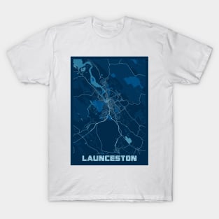 Launceston - Australia Peace City Map T-Shirt